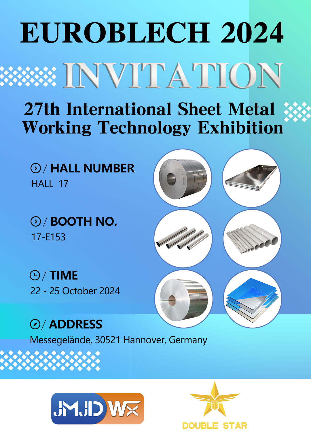 JMJDWX STEEL will be attending the German exhibition